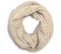 styleBREAKER Unisex Knit Loop Scarf with Ribbed Lattice Pattern | Soft fabric scarf, wraps 2-3 times, warm and non-scratchy. Dimensions: approx. 64x32 cm.