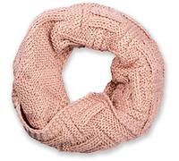 styleBREAKER Unisex Knit Loop Scarf with Ribbed Lattice Pattern | Soft fabric scarf, wraps 2-3 times, warm and non-scratchy. Dimensions: approx. 64x32 cm.