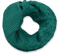 styleBREAKER Unisex Knitted Loop Scarf,Pattern Mix, Petrol