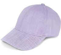 styleBREAKER Unisex Linen Baseball Cap | Adjustable 6-Panel Cap with Curved Brim | Breathable Summer Hat with Metal Buckle | Lightweight, Comfortable & Stylish, Lilac