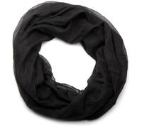 styleBREAKER Unisex Loop Scarf Solid Viscose 77x46cm,Black