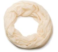styleBREAKER Unisex Loop Scarf Solid Viscose 77x46cm,Cream-Beige