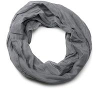 styleBREAKER Unisex Loop Scarf Solid Viscose 77x46cm,Dark Grey