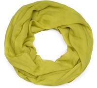 styleBREAKER Unisex Loop Scarf Solid Viscose 77x46cm,Kiwi green