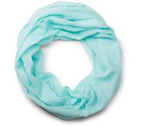 styleBREAKER Unisex Loop Scarf Solid Viscose 77x46cm,Light Turquoise