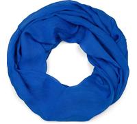 styleBREAKER Unisex Loop Scarf Solid Viscose 77x46cm,Royal Blue