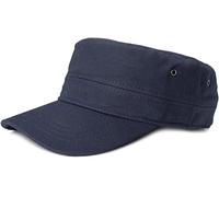 styleBREAKER Unisex Military Canvas Cap with Curved Brim, Adjustable Strap, Suitable for Men and Women, Featuring a Classic Tactical Design and Durable Material, Colour:Navy