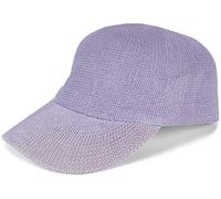 styleBREAKER Unisex Paper Straw Baseball Cap Unicoloured, Airy Summer Basecap, Metal Buckle Adjustable 04023090, Colour:Lilac