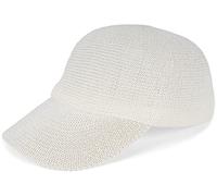 styleBREAKER Unisex Paper Straw Baseball Cap Unicoloured, Airy Summer Basecap, Metal Buckle Adjustable 04023090, Colour:White