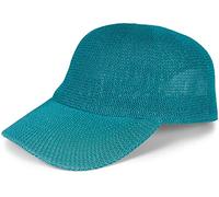 styleBREAKER Unisex Paper Straw Baseball Cap Unicoloured, Airy Summer Basecap, Metal Buckle Adjustable 04023090, Colour:Petrol