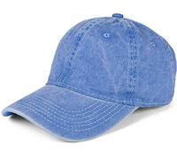 styleBREAKER Unisex Vintage Cotton Baseball Cap,Washed Denim Blue