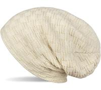 styleBREAKER Warming Braided Pattern fine Knit Slouch Beanie with an Ultra Soft Fleece Lining, Unisex 04024058, Colour:Cream-Beige