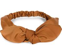styleBREAKER women hairband plain bow and elastic, hairband, headband, pin-up, rockabilly 04026035, Colour:Cognac