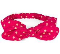 styleBREAKER women hairband with polka dots pattern, flexible bow and elastic, hairband, headband, pin-up, rockabilly 04026036, Colour:Red-Beige