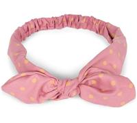 styleBREAKER women hairband with polka dots pattern, flexible bow and elastic, hairband, headband, pin-up, rockabilly 04026036, Colour:Dusky pink-beige