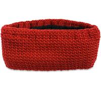 styleBREAKER Women Headband in fine crochet look plain, Thermo Fleece lining, Uni Winter Headband 04026051, color:Rust
