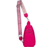 styleBREAKER Womens Faux Leather One-Shoulder Backpack | 16x30x11 cm Sling Bag, 2 Zip Compartments, 71-123 cm Adjustable Patterned Strap (5 cm Wide), Crossbody Design.