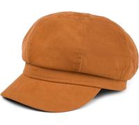 styleBREAKER Womens Faux Suede Baker Boy Cap | 1920s Style Baker Boy Cap, 5.5 cm Brim, Integrated Sweatband, Adjustable Size