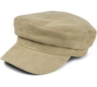 styleBREAKER Womens Faux Suede Baker Boy Cap | Bakerboy Cap, 5.5cm curved brim, soft lining, sweatband & adjustable drawstring for 57cm circumference.