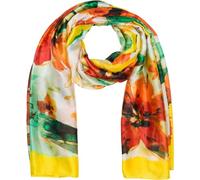 styleBREAKER Womens Floral Watercolor Print Scarf,Yellow