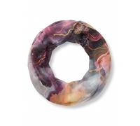 styleBREAKER women's infinity scarf Watercolor Glow with metallic accents | lightweight loop scarf, soft, flowing and breathable for spring and summer, Colour:Rose-grey
