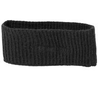 styleBREAKER Women's Knitted Headband with Ribbed Pattern, Logo Embroidery, Warm Winter Hairband, Headband 04026068, Colour:Black