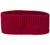 styleBREAKER Women's Knitted Headband with Ribbed Pattern, Logo Embroidery, Warm Winter Hairband, Headband 04026068, Colour:Claret-Red