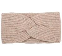 styleBREAKER Women's knitted headband with twist knot and ribbed pattern unicoloured, warm winter hairband, headband 04026072, Colour:Mottled Brown