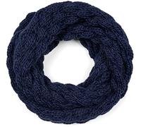 styleBREAKER Womens Knitted Infinity Scarf | Scarf, 74x32 cm, soft bump-stitch fabric, wraps twice around the neck, made in Italy, non-scratch.