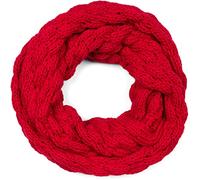 styleBREAKER Womens Knitted Infinity Scarf | Scarf, 74x32 cm, soft bump-stitch fabric, wraps twice around the neck, made in Italy, non-scratch.