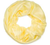 styleBREAKER Women's lightweight and silky loop scarf in solid colors, a simple summer tubular scarf in a single color 01017063, Colour:Yellow