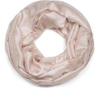 styleBREAKER Women's lightweight and silky loop scarf in solid colors, a simple summer tubular scarf in a single color 01017063, Colour:Beige