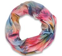 styleBREAKER Womens Loop Scarf,Wave Pattern, Multicolour