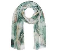 styleBREAKER Womens Marble Pattern Viscose Scarf | 180x74 cm, soft non-scratch summer fabric, short fringe ends, can be draped as a pastel stole.