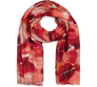 styleBREAKER Womens Marble Print Scarf with Metallic Effect | 85x180 cm, soft warm fabric for autumn and winter, short fringe, drapes as a cozy stole.