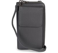 styleBREAKER Womens Mini Crossbody Bag | Crossbody Bag 19x11x5.5cm, 8 Card Slots, 3 Compartments, Zip Coin Pocket, 71-128cm Strap, fits 6.5 phones.