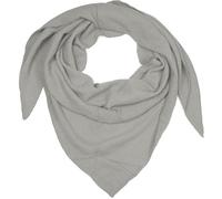 styleBREAKER women's muslin triangle scarf made of 100% cotton | soft and lightweight solid-colored neck scarf for women | stylish scarf for every season - Made in Italy, 196 x 84 cm, Grey