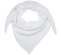 styleBREAKER women's muslin triangle scarf made of 100% cotton | soft and lightweight solid-colored neck scarf for women | stylish scarf for every season - Made in Italy, 196 x 84 cm, White