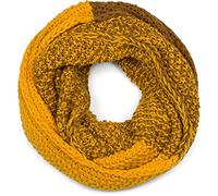 styleBREAKER Womens Ombré Rice Grain Knit Loop Scarf | 65x41 cm infinity scarf, soft non-scratch fabric, wraps twice, made in Europe.