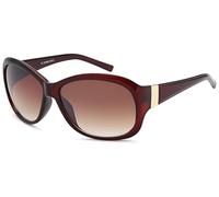 styleBREAKER Women's Oversized Butterfly Sunglasses with Metal Decoration on the Temple, Gradient Lens 09020062, Brown Frame/Brown Gradient Glass