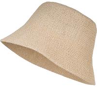 styleBREAKER Womens Paper Straw Bucket Hat,Beige
