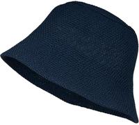 styleBREAKER Womens Paper Straw Bucket Hat,Dark Blue