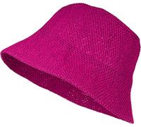 styleBREAKER Womens Paper Straw Bucket Hat,Magenta