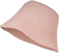 styleBREAKER Womens Paper Straw Bucket Hat,Rose