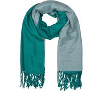 styleBREAKER Womens Reversible Woven Scarf,Emerging green-cream
