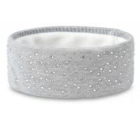 styleBREAKER Womens Rhinestone Fine Knit Viscose Headband,Light-Grey | Thermo-fleece lined headband. Elastic, fits up to 59 cm. Warm material. Hand wash recommended.