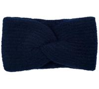 styleBREAKER Womens Ribbed Knit Twist Knot Headband,Dark Blue