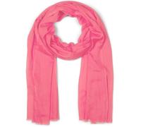 styleBREAKER women's scarf light & transparent with short fringes | solid-colored neck scarf for spring and summer | soft large shoulder scarf 188 x 100 cm, Coral