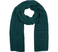 styleBREAKER Women's Scarf Solid Color with Fine Crinkled Surface, Lightweight Fabric, Pleated, Pleats 01016107, Colour:Dark Green