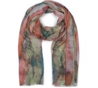 styleBREAKER Women's scarf with colourful watercolour gradient pattern, light summery scarf multicoloured 01016240, Colour:Terracotta-Green-Blue